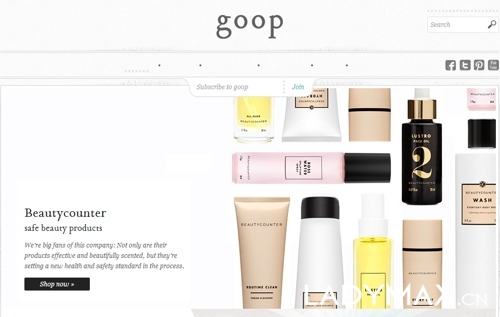 Gwyneth Paltrow个人生活方式品牌Goop进军时尚行业