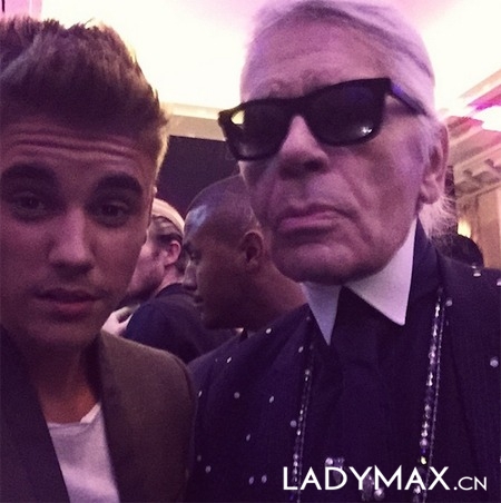 老佛爷Karl Lagerfeld和Justin Bieber要联手？
